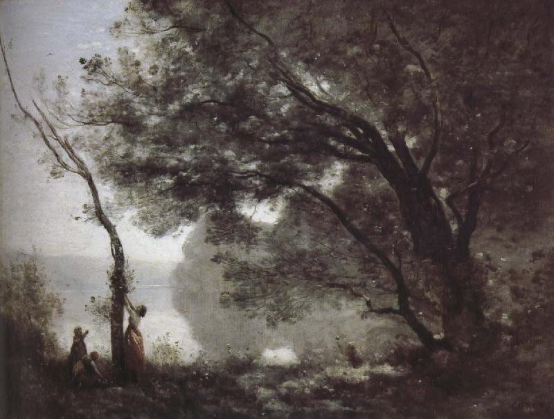 Jean-Baptiste Corot Mott memories Fontainebleau oil painting picture